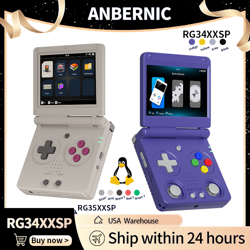Retro Gaming Table - Anbernic RG34XXSP RG35XXSP Konsol Game Genggam