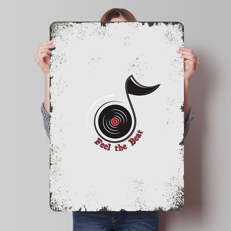 Retro Gaming Logo - Logo Musik - Poster Feel the
