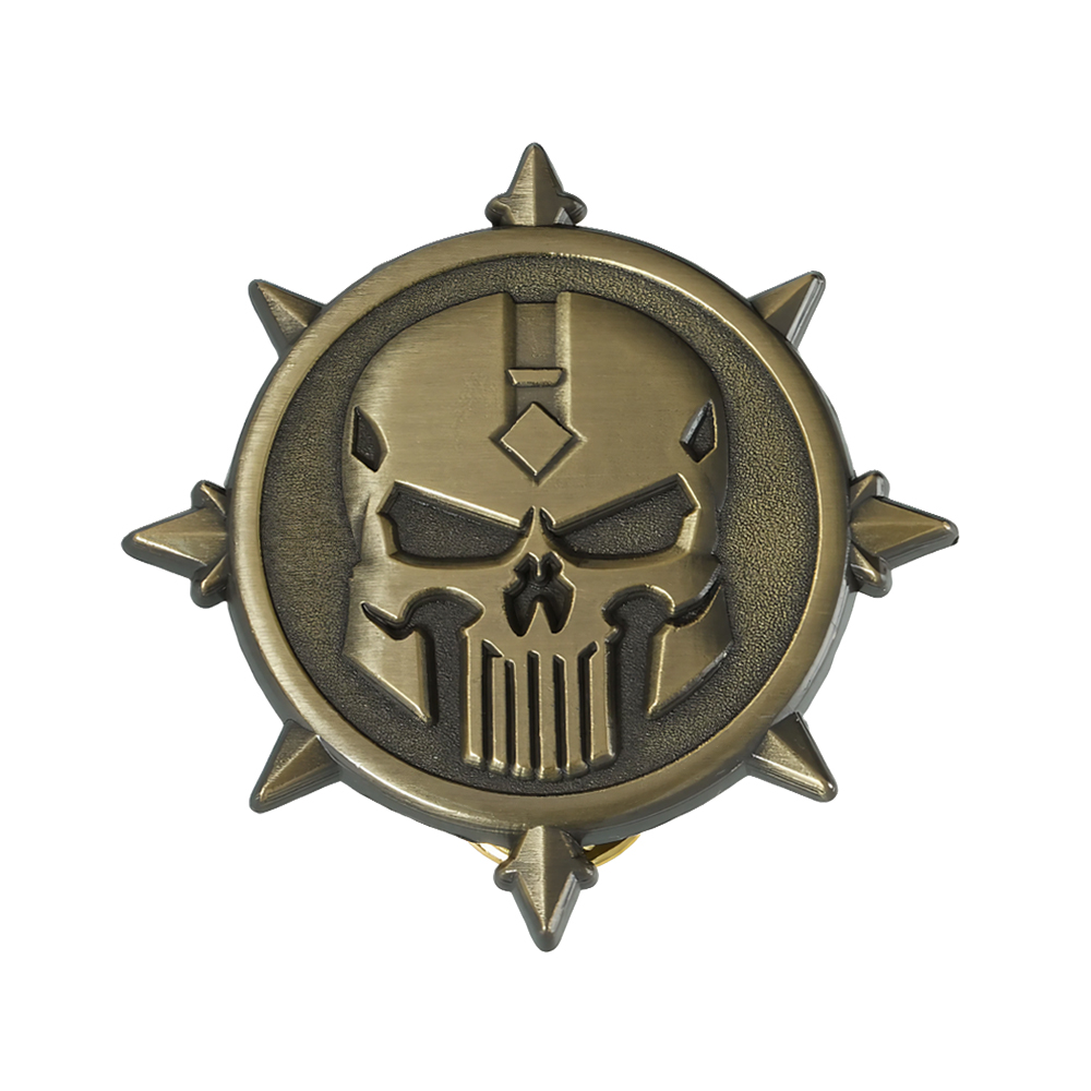Retro Gaming Logo - Warhammer 40,000 Lencana Logo Sci-fi Permainan