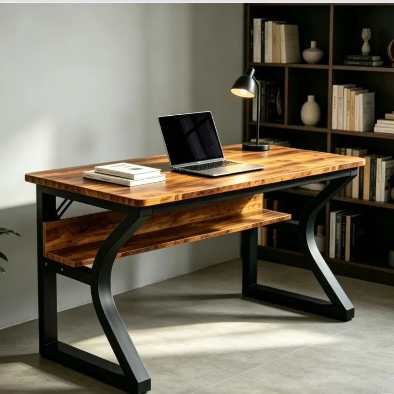 Retro Gaming Table - Meja Komputer Besi Tempa Retro Gaya