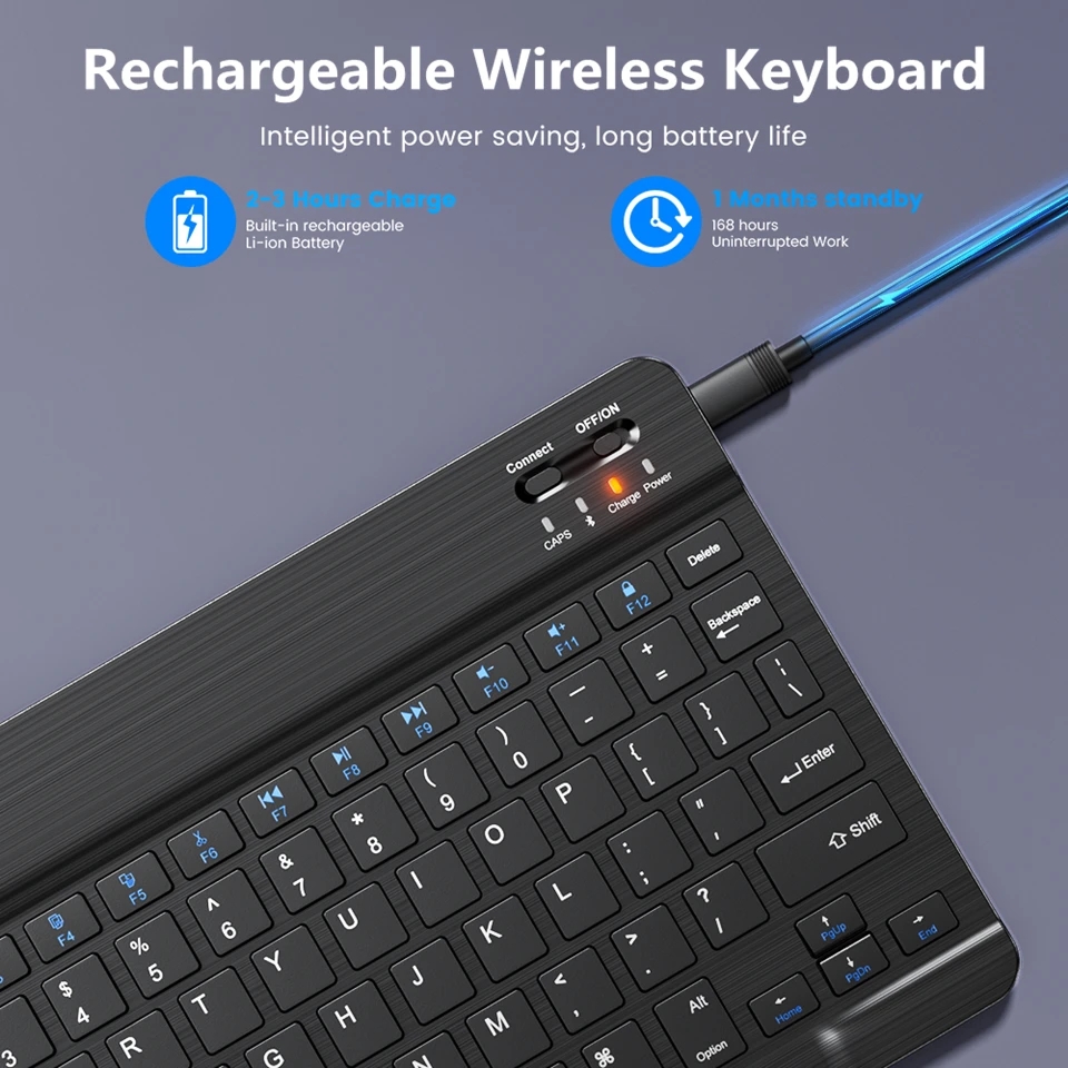 Keyboard Nirkabel Bluetooth Ba - Retro Gaming Ipad ulasan dan harga