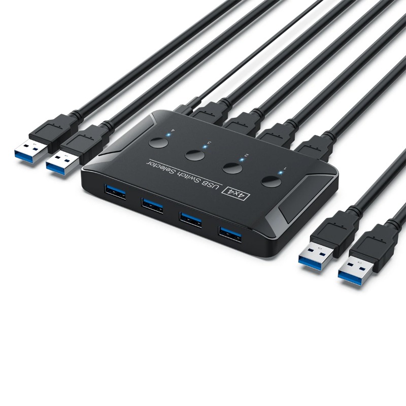 4 In 4 Out KVM USB3.0 Switch P - Controller Adapter Usb ulasan dan harga