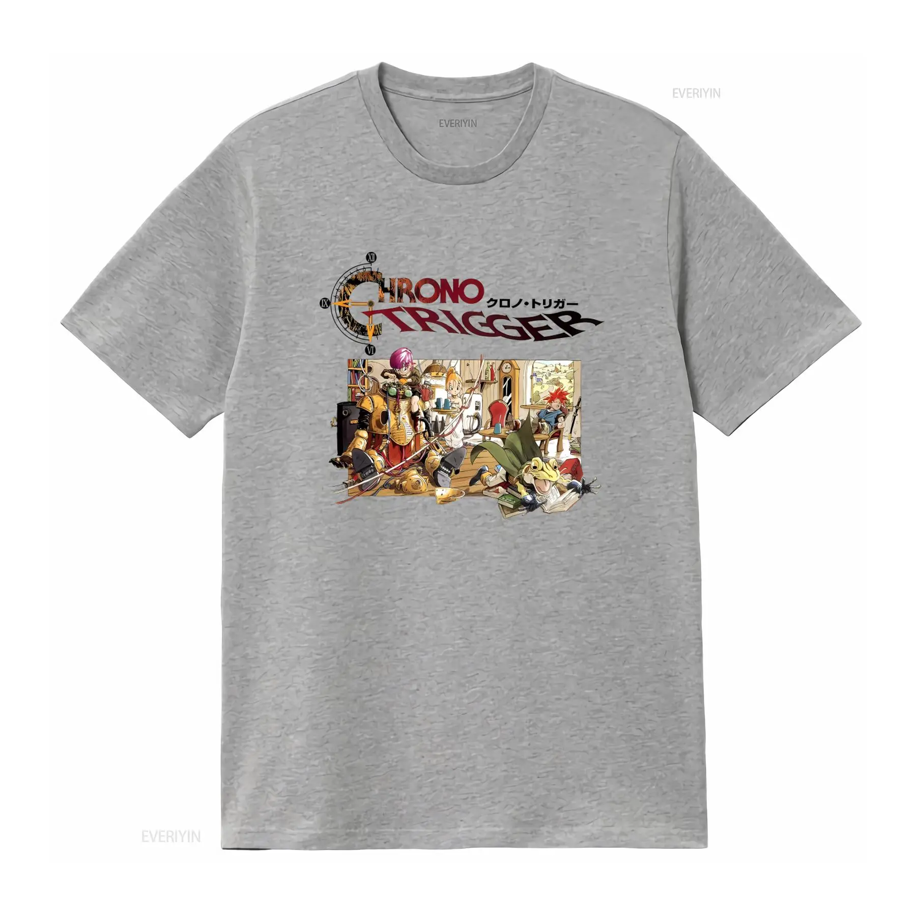 Kaos Logo Video Game Chrono Tr - Retro Gaming Logo ulasan dan harga