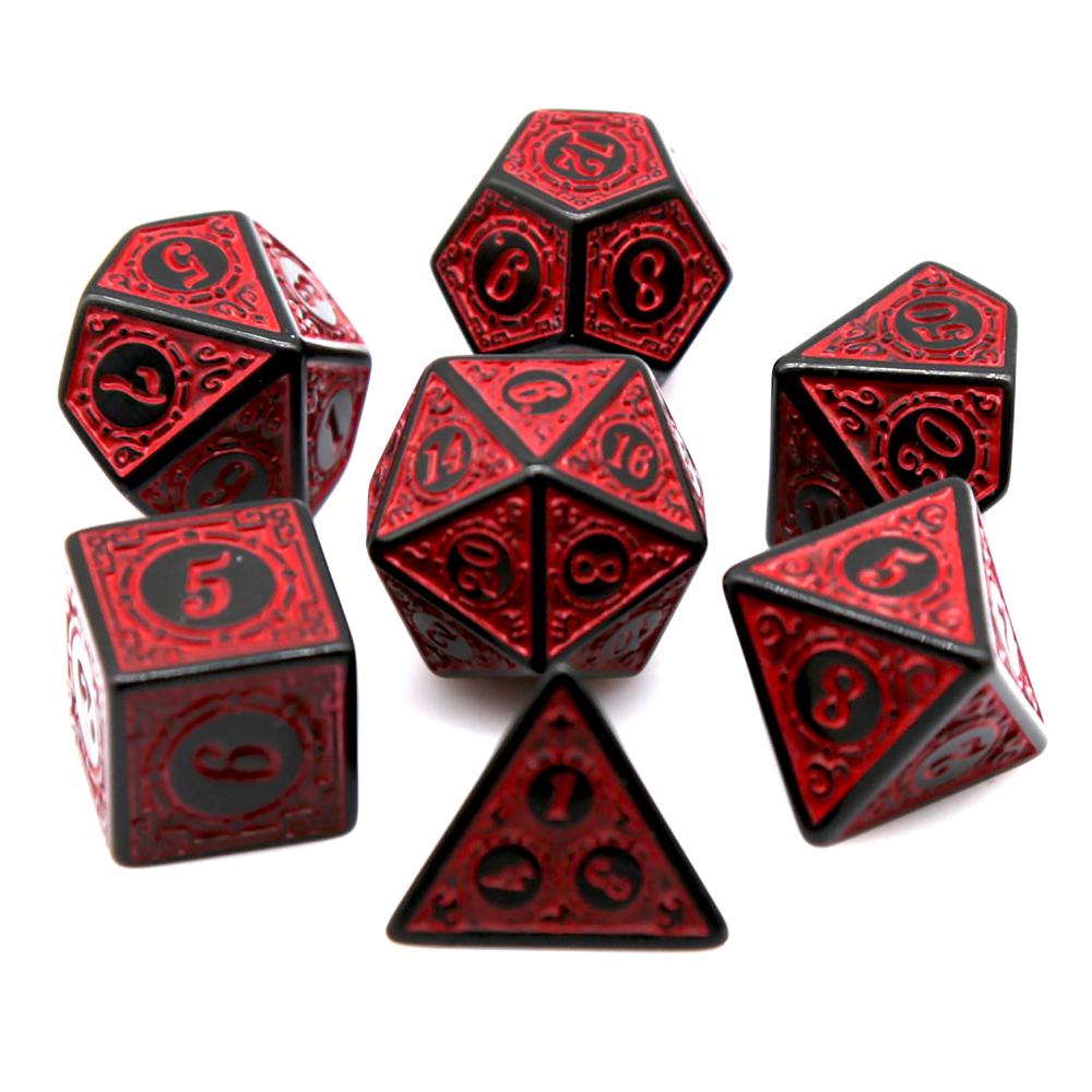 7 Buah Set Dadu Polihedral Akr - Retro Gaming Table ulasan dan harga